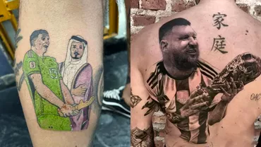 Dezastru Cele mai neinspirate tatuaje dupa victoria Argentinei in finala Cupei Mondiale Leo Messi si Emi Martinez au provocat hohote de ras Foto