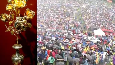 Ce simbolizeaza trandafirul de aur pe care Papa Francisc la oferit cadou la Sumuleu Ciuc