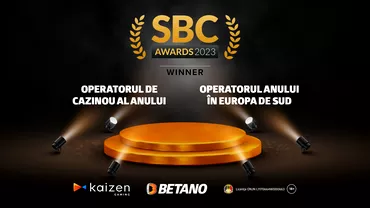 P Kaizen Gaming Dubla distinctie la International SBC Awards  Compania a fost numita Operatorul de Cazinou al Anului si Operatorul Anului in Europa de Sud
