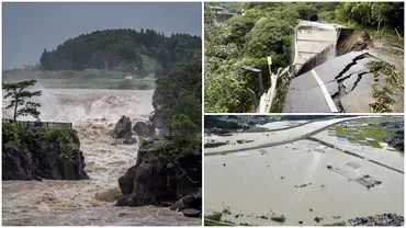 Video Taifunul Nanmadol face ravagii in Japonia Patru morti si peste 100 de raniti Sute de mii de oameni fara energie