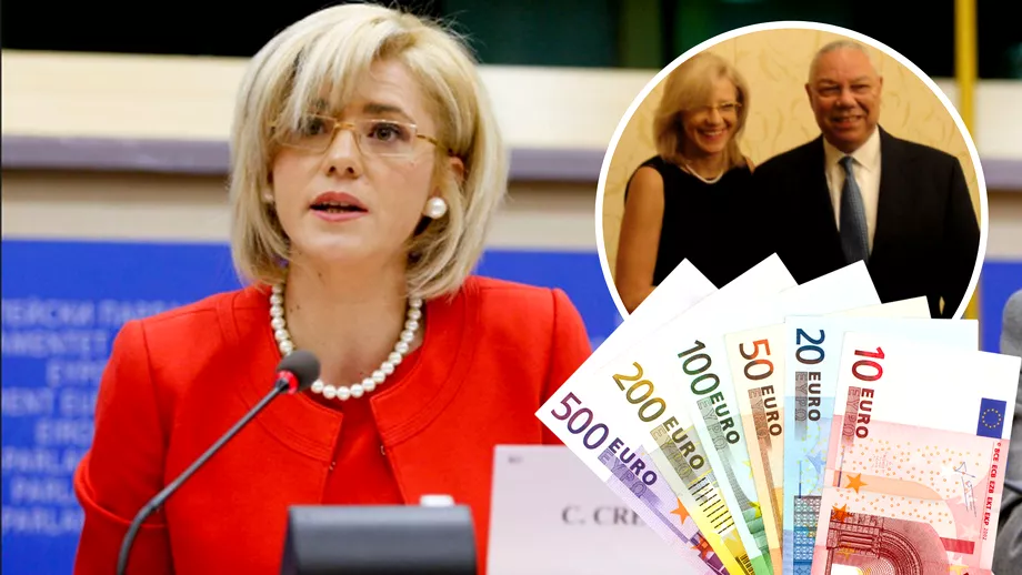 Corina Crețu câștigă 14.000 de euro pe lună. Europarlamentarul și Colin Powell, implicați într-o poveste complicată