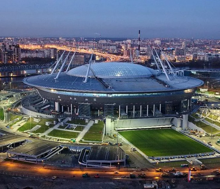 OZN-ul pe care joacă Zenit Sankt Petersburg, stadion pe care se joacă finala mică la Mondialul din Rusia