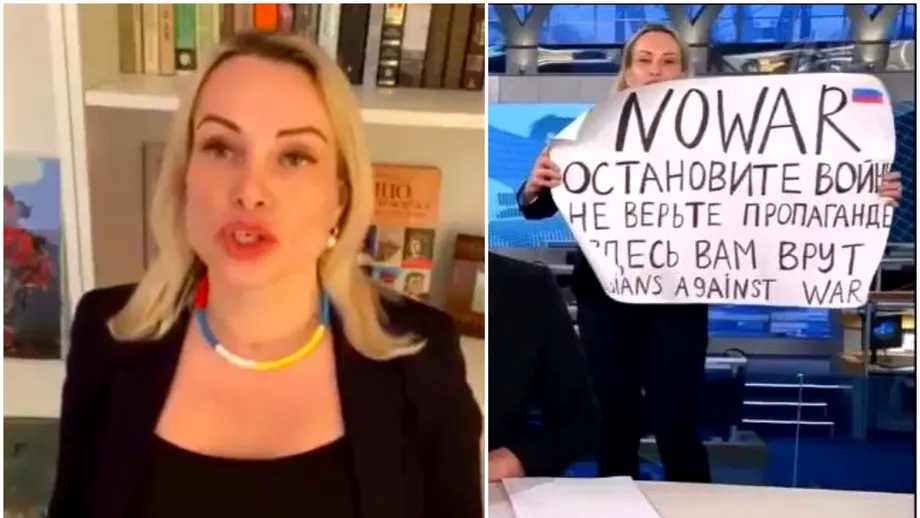 Cine e Marina Ovsianikova cea care a protestat in direct impotriva razboiului la un post TV din Rusia Jurnalista eliberata si amendata Update