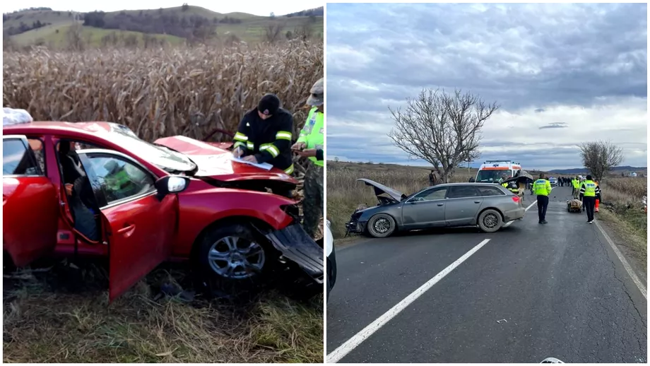 Grav accident in Sibiu Un mort si patru raniti dupa impactul devastator dintre doua masini