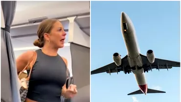 O femeie a luato razna in timpul unui zbor Era convinsa ca in avion se afla o persoana care nu e reala