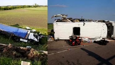 TIR din Romania implicat intrun tragic accident in Ungaria 3 morti si 13 raniti