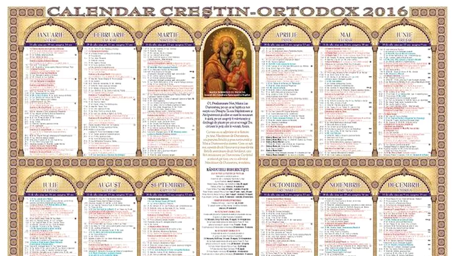 Calendar crestin ortodox Sute de mii de romance isi serbeaza onomastica
