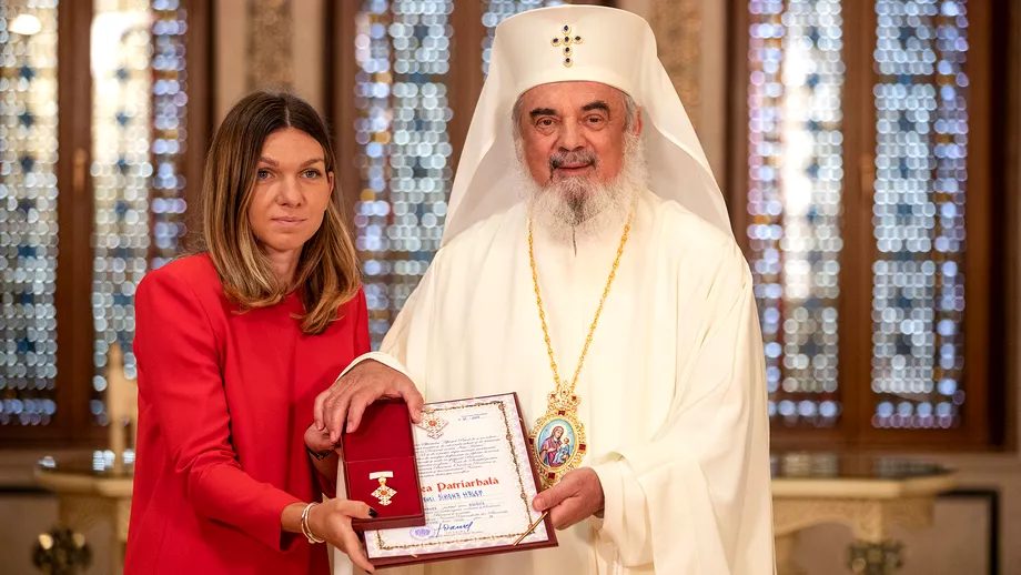 Simona Halep decorata de Patriarhia romana Klaus Iohannis va face acelasi lucru astazi