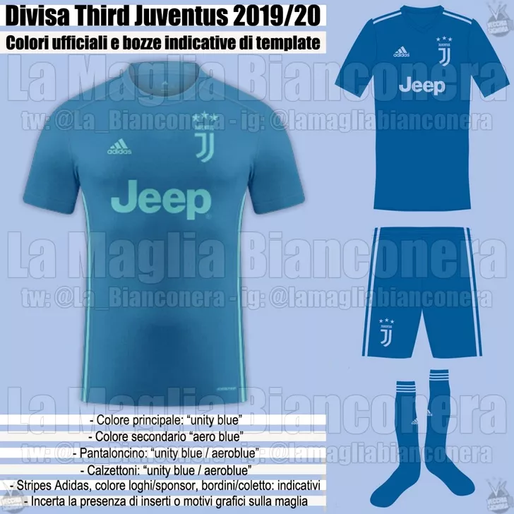 Așa va arăta al treilea rând de echipament al echipei Juventus Torino în sezonul viitor