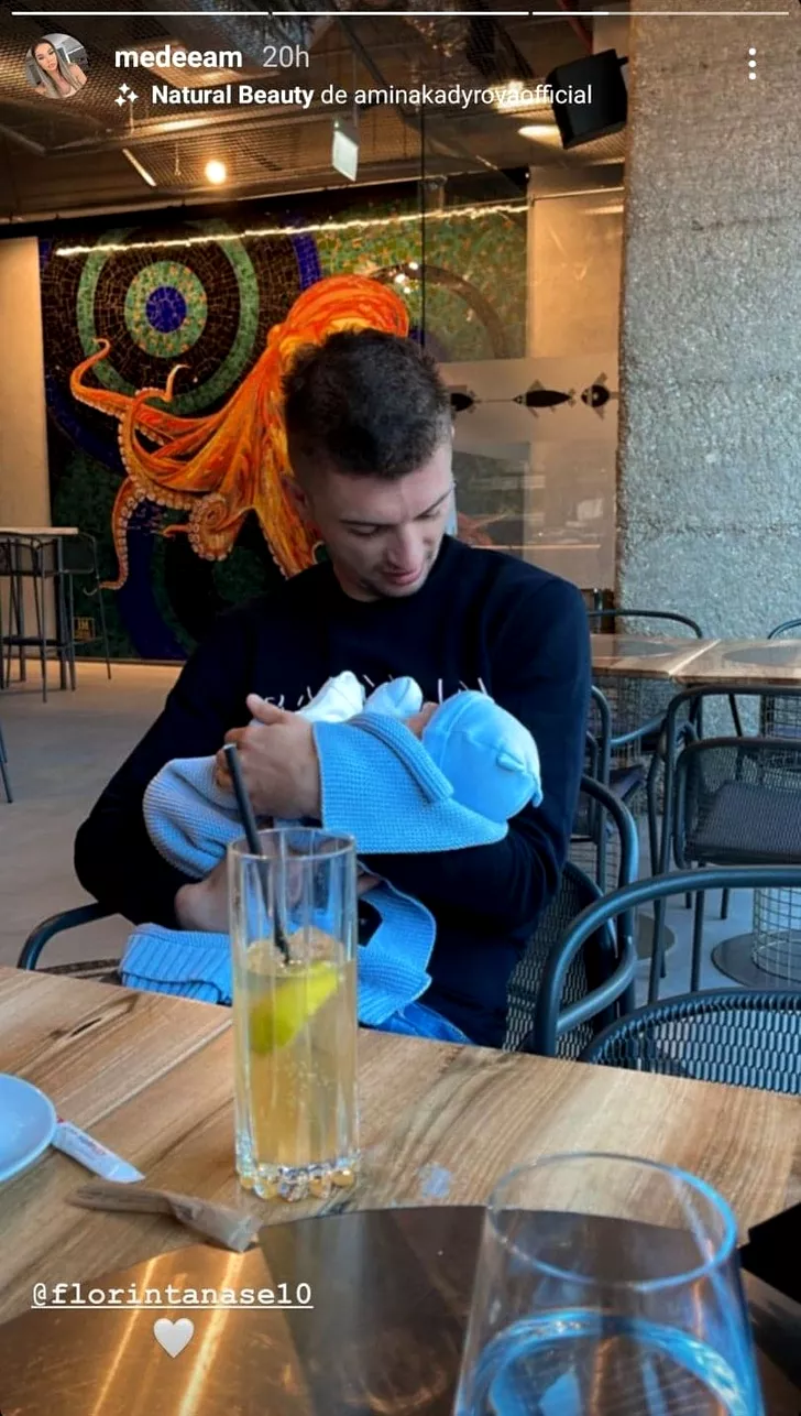 Florin Tănase a fost foarte atent cu fiul său, iar Medeea a imortalizat momentul pe Instagram