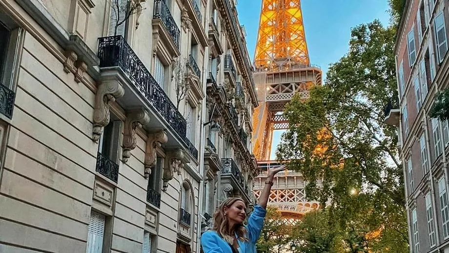 Ioana Chisiu sperietura la Paris Vedeta se afla in preajma Turnului Eiffel cand zona a fost evacuata