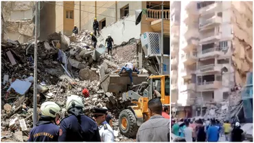 Dezastru in Alexandria O cladire cu 13 etaje sa surpat iar oamenii sunt sub daramaturi in Egipt