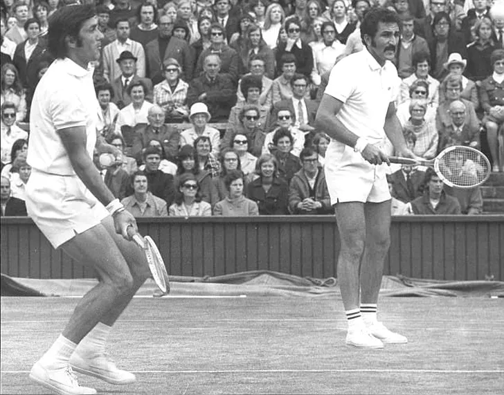 Ion Țiriac și Ilie Năstase, dublul de aur al tenisului românesc, cîștigători a peste 70 de turnee în perioada 1968-1974