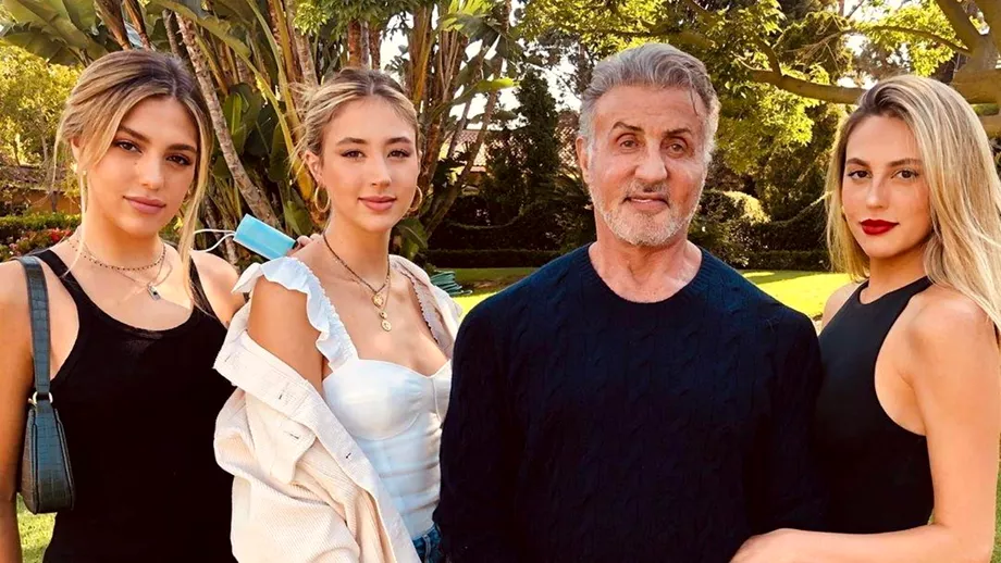 Sylvester Stallone se mandreste cu fiicele sale Sophia Sistine si Scarlet au mostenit frumusetea mamei lor