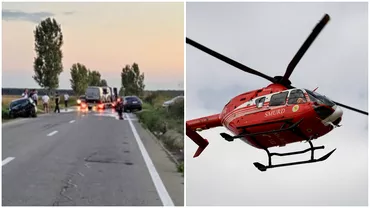 Grav accident in Dolj fetita de 6 ani lovita de o roata desprinsa de la o masina A intervenit elicopterul SMURD