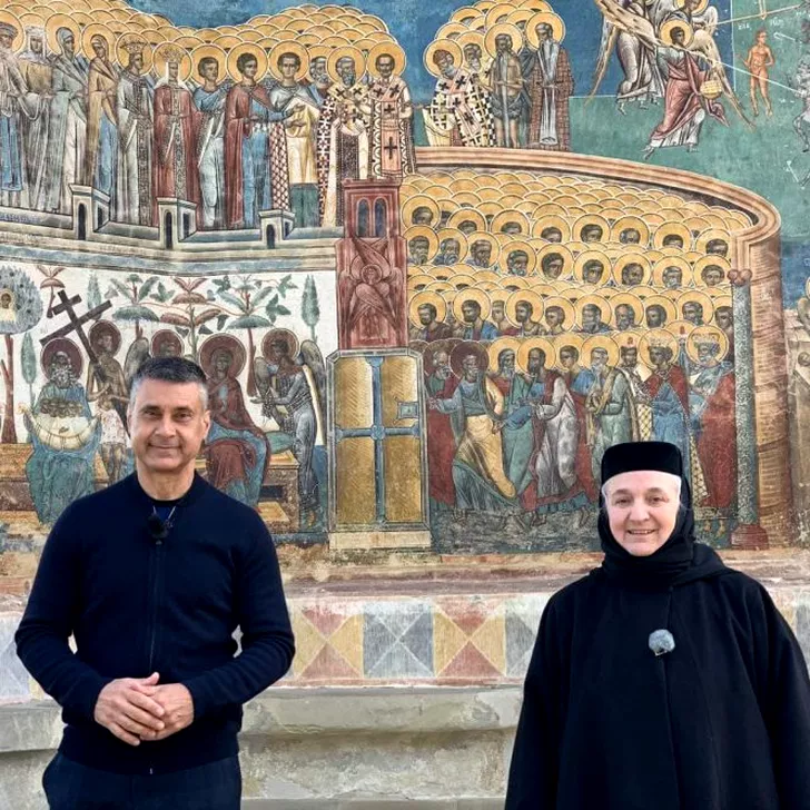 David Saranga, în vizită la Mănăstirea Voroneț (sursa Ambasada Israelului. David Saranga)