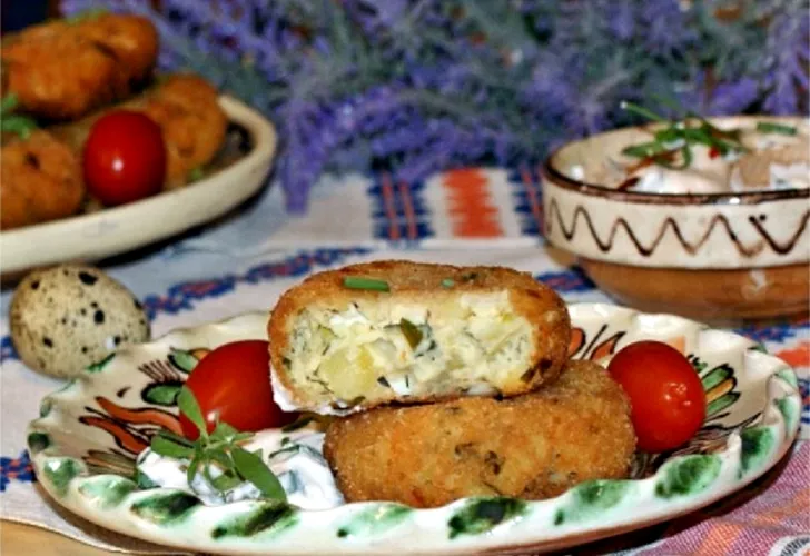 Trei rețete de aperitive festive de Revelion: chifteluțe de cartofi cu ouă de prepeliță și brânză