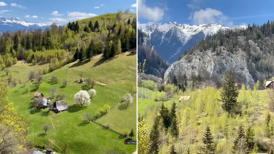 Ai crede ca e Austria dar e chiar la noi in tara Satul montan cu privelisti fabuloase ca in Alpi