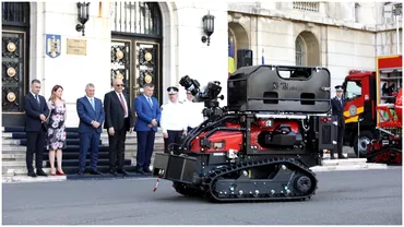Premiera in Romania Inspectoratul pentru Situatii de Urgenta are robotipompieri