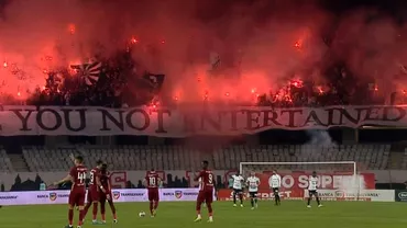 Atmosfera incinsa in derbyul U Cluj  CFR Cluj Motivul pentru care a fost amanat startul meciului