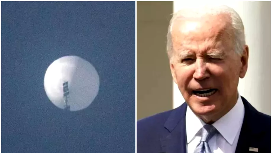 Joe Biden da asigurari ca se va ocupa de balonul chinezesc de spionaj care pluteste deasupra Americii Balonul a fost doborat Update