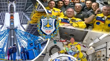 Adevarul despre cosmonautii imbracati in culorile Ucrainei De ce au purtat rusii de fapt costume galbene cu insertii albastre