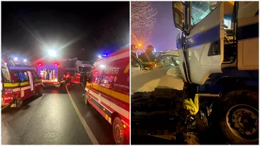 Accident grav in Brasov Doi morti si doi raniti dupa impactul dintre un TIR si o masina