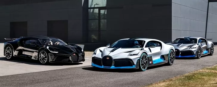 Supercarurile Bugatti. FOTO: instagram
