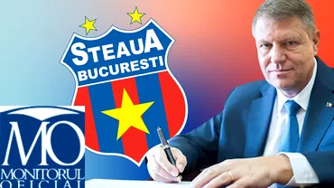 Cand va putea promova de fapt CSA Steaua in SuperLiga Iohannis ar trebui sa lucreze in weekend ca sa promulge legea lui Vasile Dancu