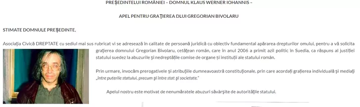 Gregorian Bivolaru, susținut de asociație