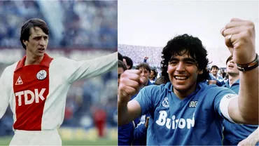 Ajax prezentare emotionanta pentru meciul din Champions League cu Napoli Maradona si Cruyff sunt protagonisti Foto