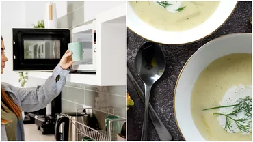 Pune o lingura de metal in cuptorul cu microunde cand incalzesti supa Trucul genial care te va surprinde