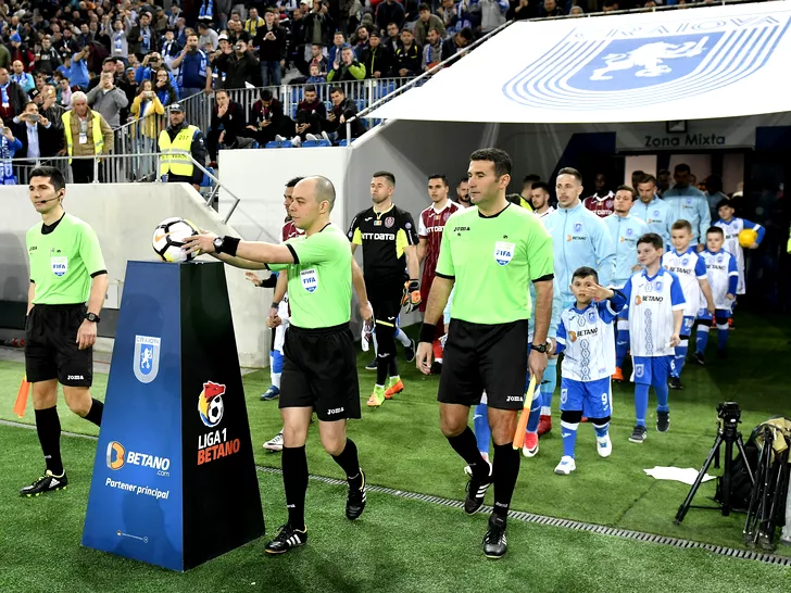 Marius Avram a arbitrat primul meci al actualului sezon, CFR Cluj - U Craiova din Supercupa României