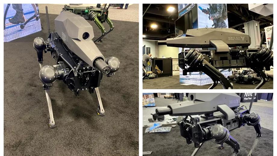 Cainii robot inarmati viitorul armelor autonome Cum arata SPUR masinaria caresi poate ucide tinta de peste un kilometru