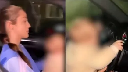 Şoferiţă de 25 de ani, filmată în timp ce îşi 
