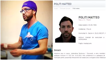 Matteo Politi condamnat definitiv la 3 ani si 10 luni de inchisoare Falsul medic nu a fost gasit fiind dat in urmarire