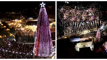 Nazareth se laudă cu cel mai înalt brad de Crăciun din Orientul Mijlociu. Cum arată și brazii din marile orașe ale lumii