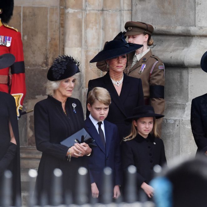 George si Charlotte la funeralii