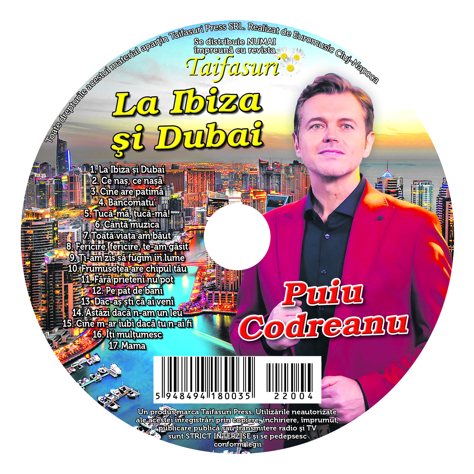 CD Puiu Codreanu cu revista Taifasuri