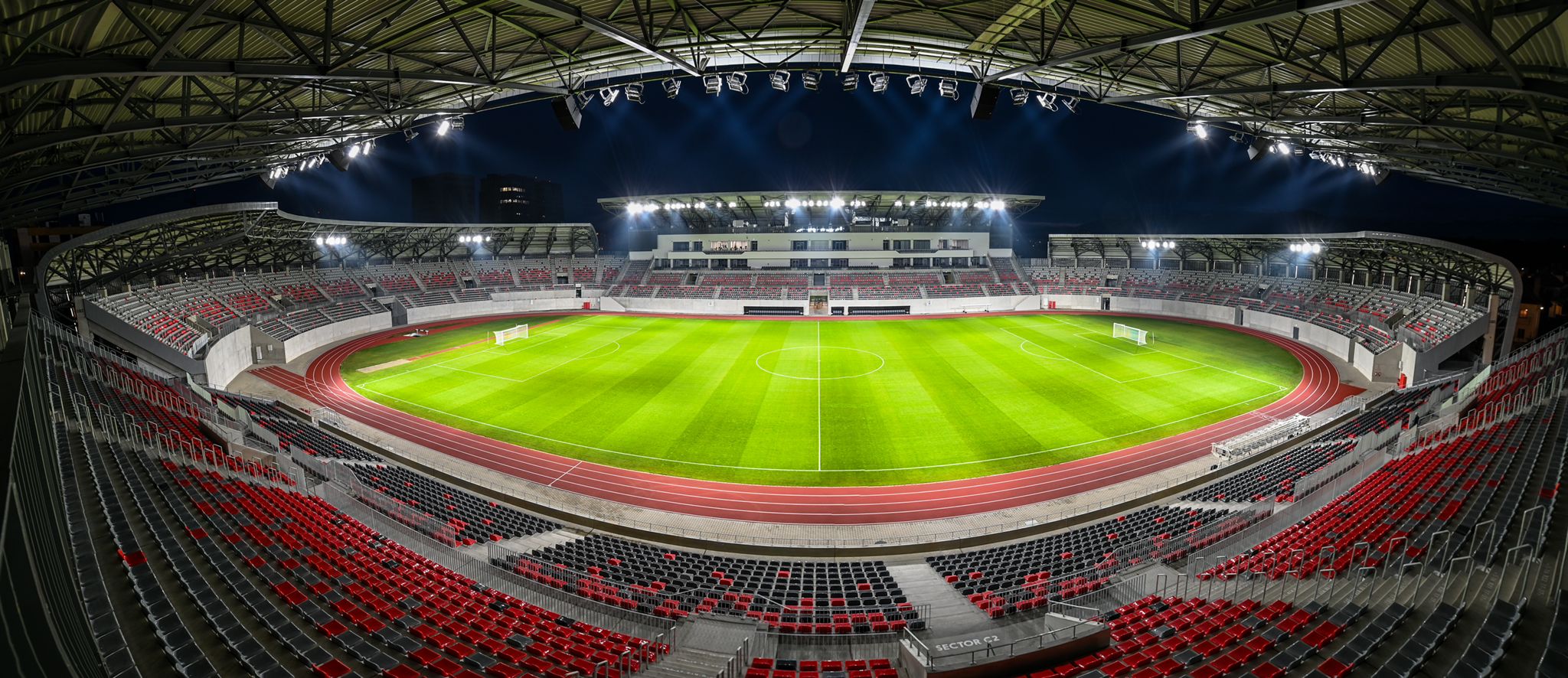 România U21 - Germania U21 va avea loc pe noua arenă a lui Hermannstadt. Sursă foto: Facebook - @PrimăriaMuncipiuluiSibiu.