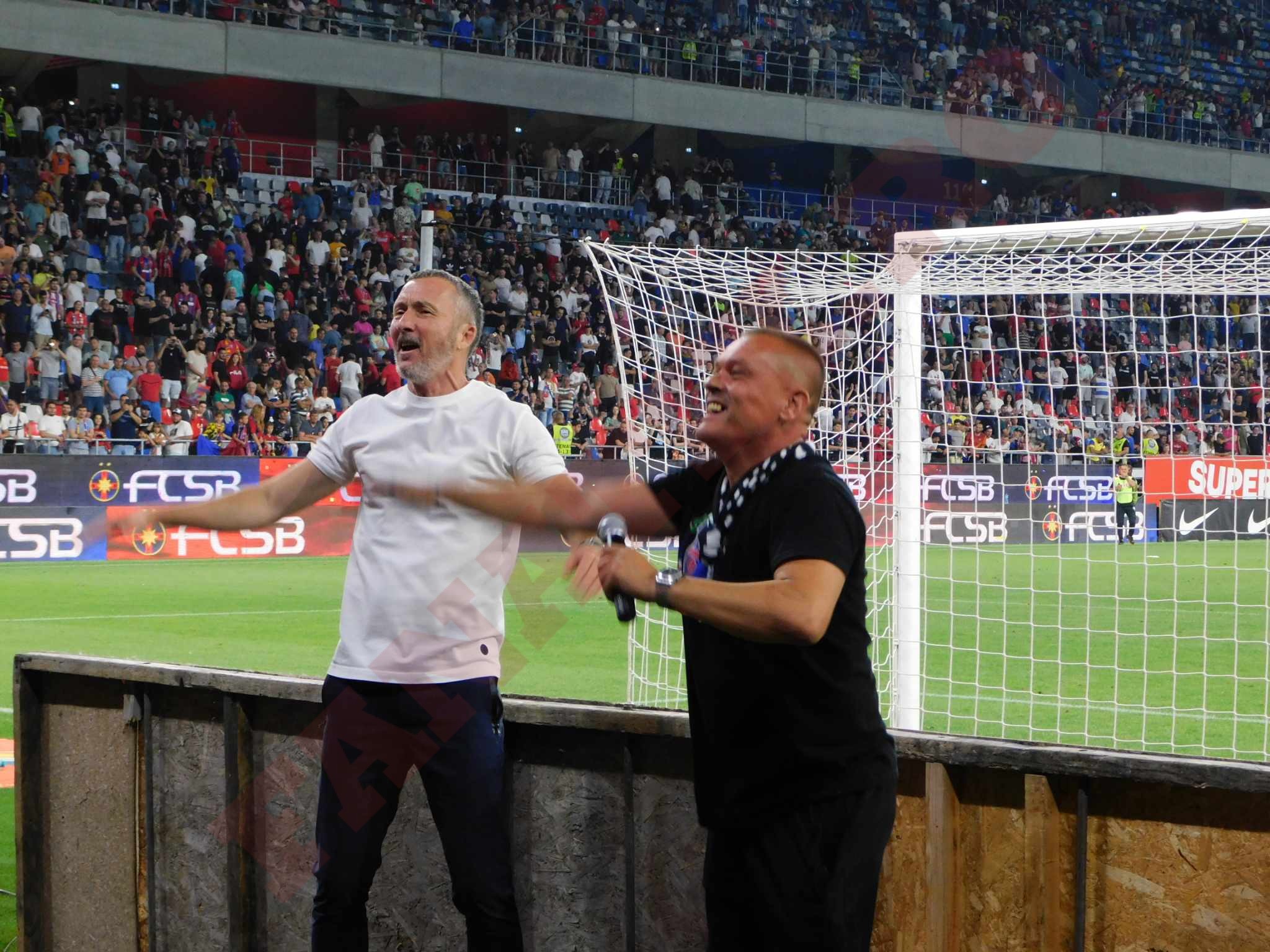 Mihai Stoica a dat tonul scandărilor în Peluza Nord la finalul meciului cu CFR Cluj