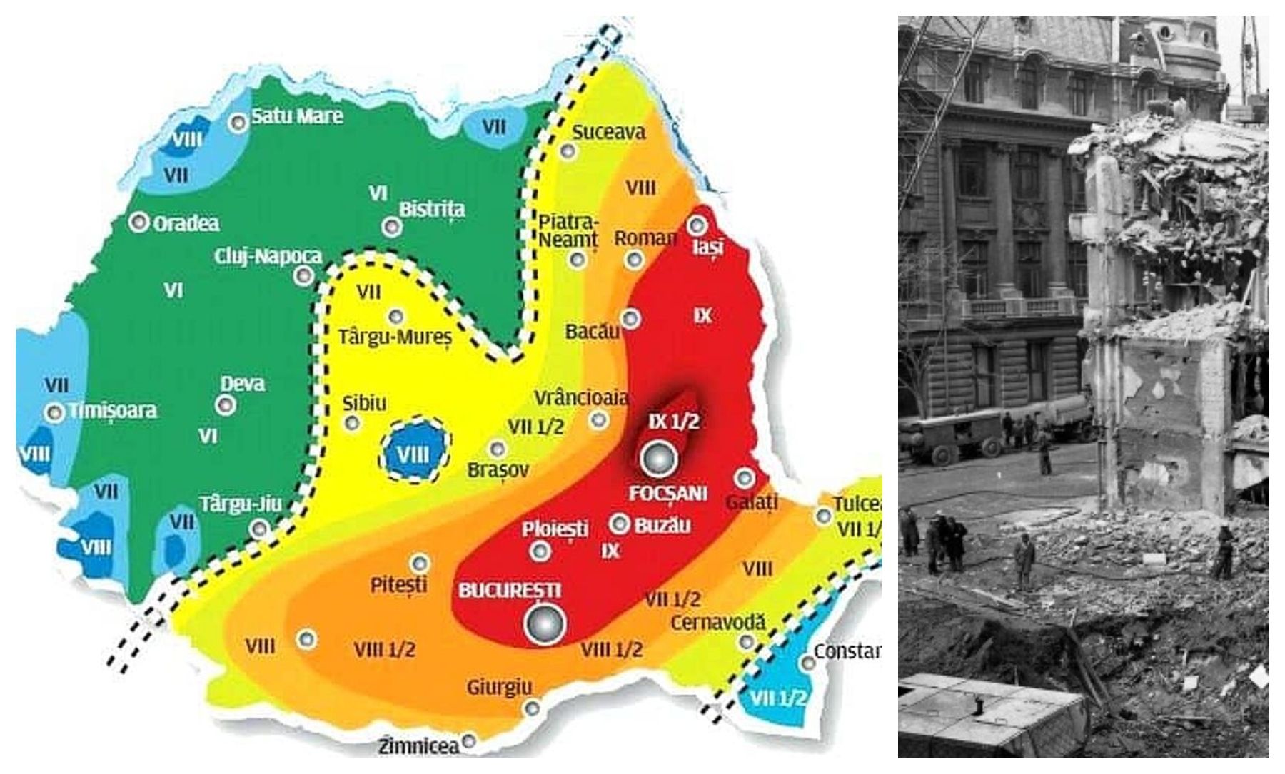 Harta seismică a României. Care sunt zonele cel mai puțin expuse și județele unde se pot produce seisme