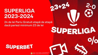 Sezon nou, bonus nou! Superliga vine cu 23+24 la Superbet